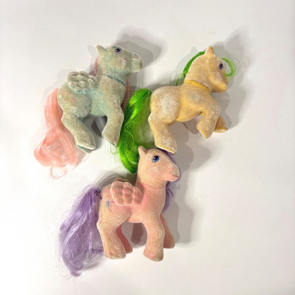 Vintage My Little Pony G1 So Soft Lot of 3 1980s